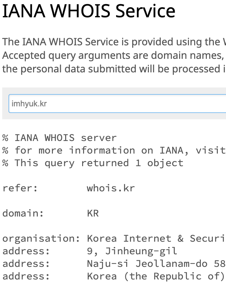 IANA WHOIS Service